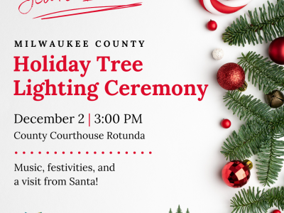 Milwaukee County Executive David Crowley Invites Residents to Annual Tree Lighting Ceremony