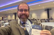 State Rep. Ryan Clancy (D-Milwaukee) takes a selfie at the 2024 conference of the American Legislative Exchange Council (ALEC) in Washington, D.C. (Photo courtesy of Ryan Clancy)