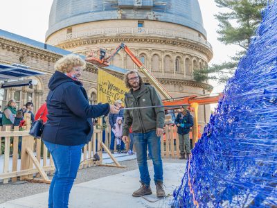 The World’s Tallest Glass Tree, Halfway Completed, Prepares for Big Final Weekend