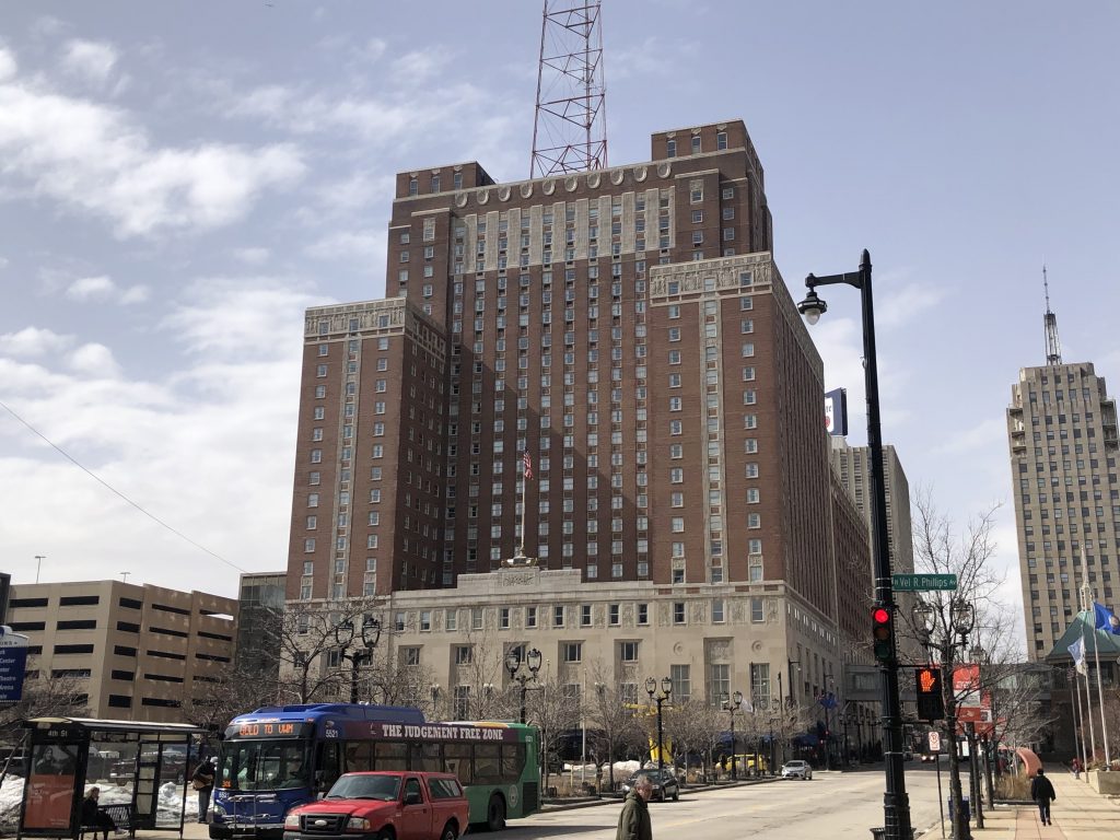 Hilton Milwaukee in March 2019. Photo by Jeramey Jannene.