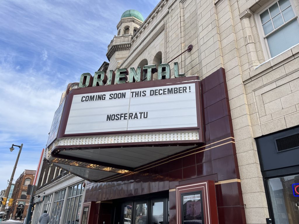 The Oriental Theatre, 2238 N. Farwell Ave. Photo taken Dec. 21, 2024 by Sophie Bolich.