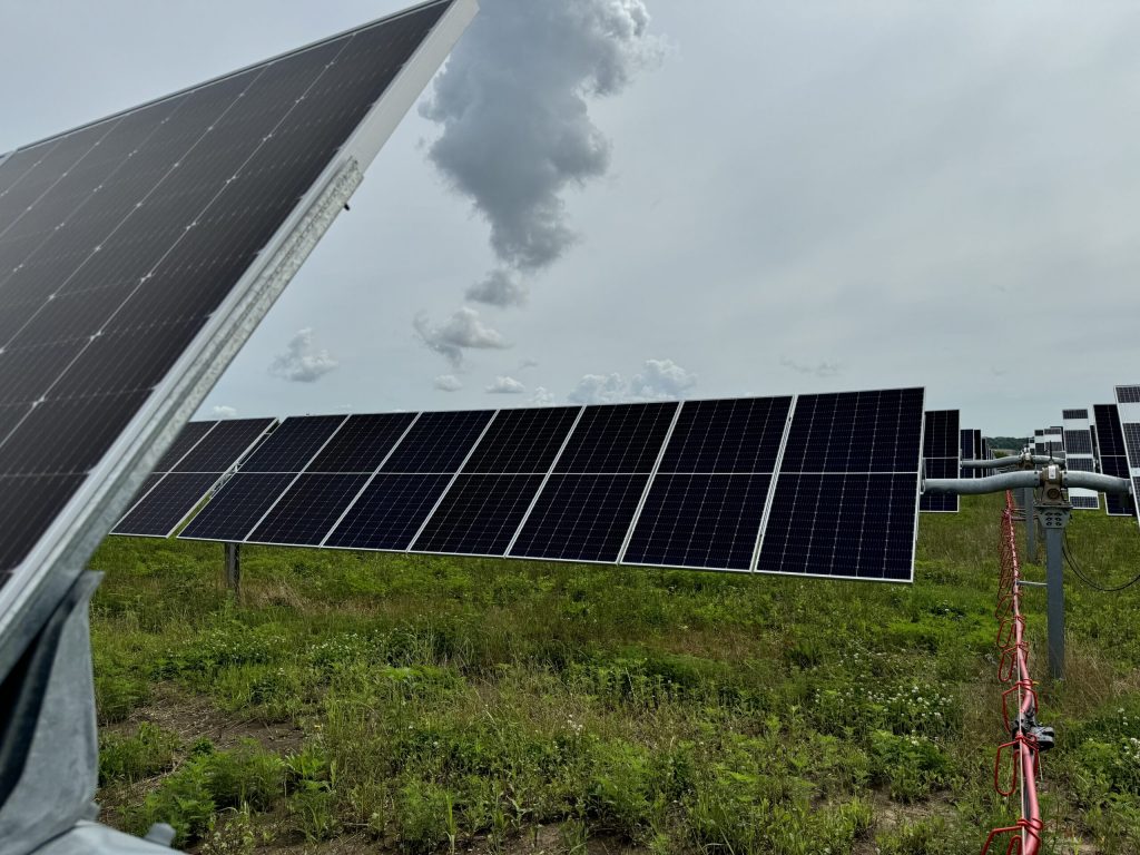 The Paris Solar Park features nearly 500,000 solar panels that can move to track the sun throughout the day and capture solar energy on both sides. Photo Courtesy of We Energies