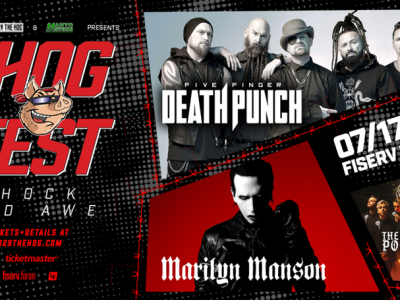 102.9 The Hog Presents Hog Fest “Shock and Awe” with Five Finger Death Punch at Fiserv Forum on Thursday, July 17