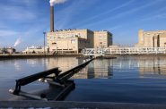 Jones Island Water Reclamation Facility, one of two treatment plants run by the Milwaukee Metropolitan Sewerage District, is shown on Nov. 15, 2019. In 2018, the district saw six combined overflows — its most since 1999 — sending 1.2 billion gallons of stormwater and untreated sewage into Lake Michigan and a series of rivers, canals and a creek flowing into it. Danielle Kaeding/WPR