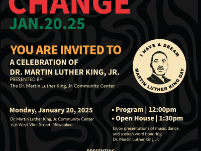 Milwaukee County Parks Celebrates Dr. Martin Luther King Jr. with “We are the Change” Event