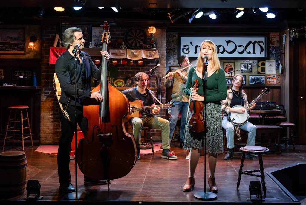 The cast of 'The Craic' performs Irish music. Photo by Michael Brosilow.