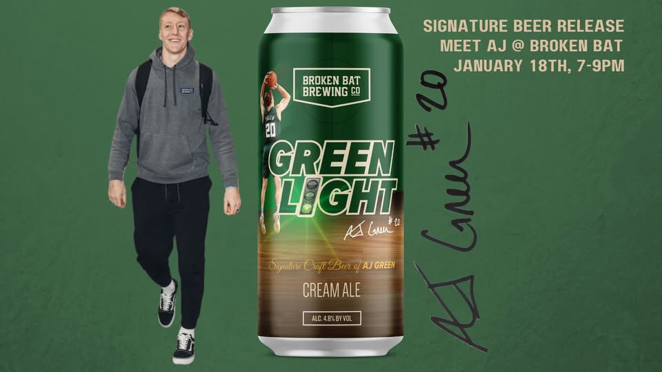 Green Light release party flyer. Photo courtesy of Broken Bat Brewing.