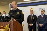 West Allis police chief Patrick Mitchell speaks during a press conference on Jan. 29, 2025. Evan Casey/WPR