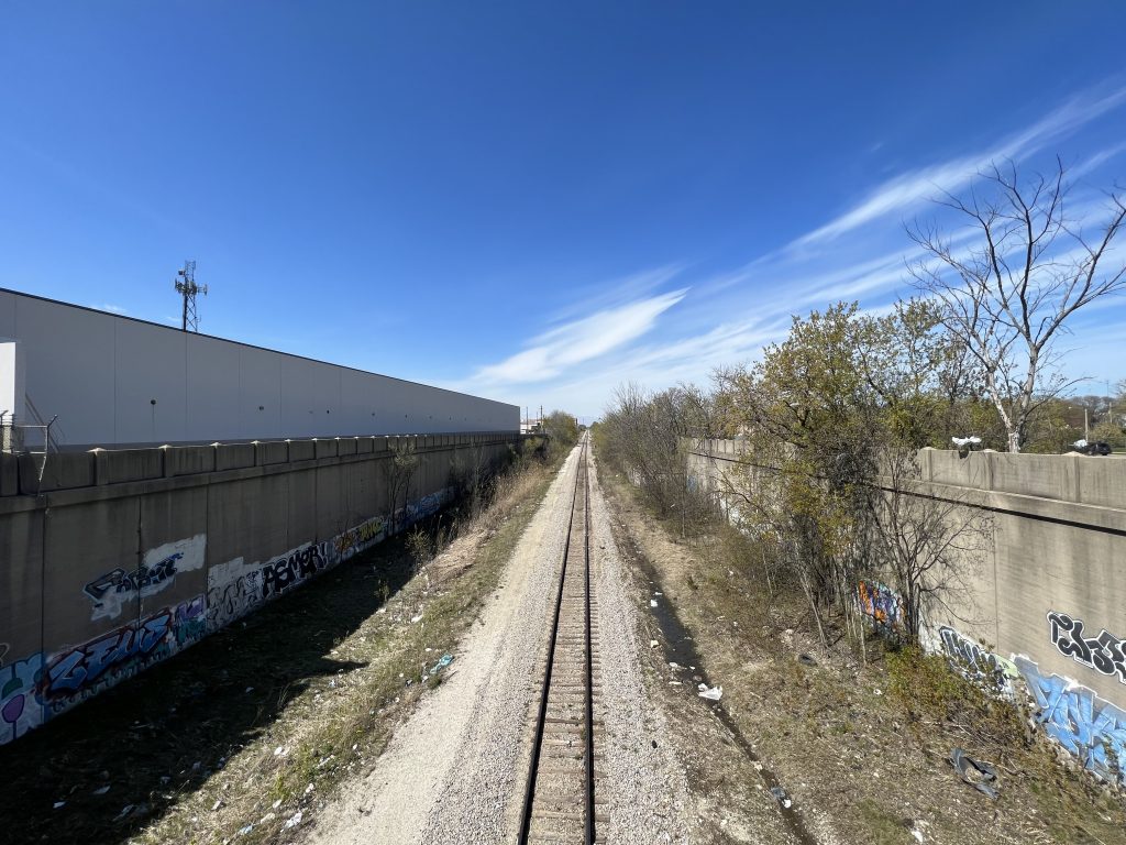 The 30th Street corridor, looking north from the W. North Avenue bridge. Photo by Jeramey Jannene.