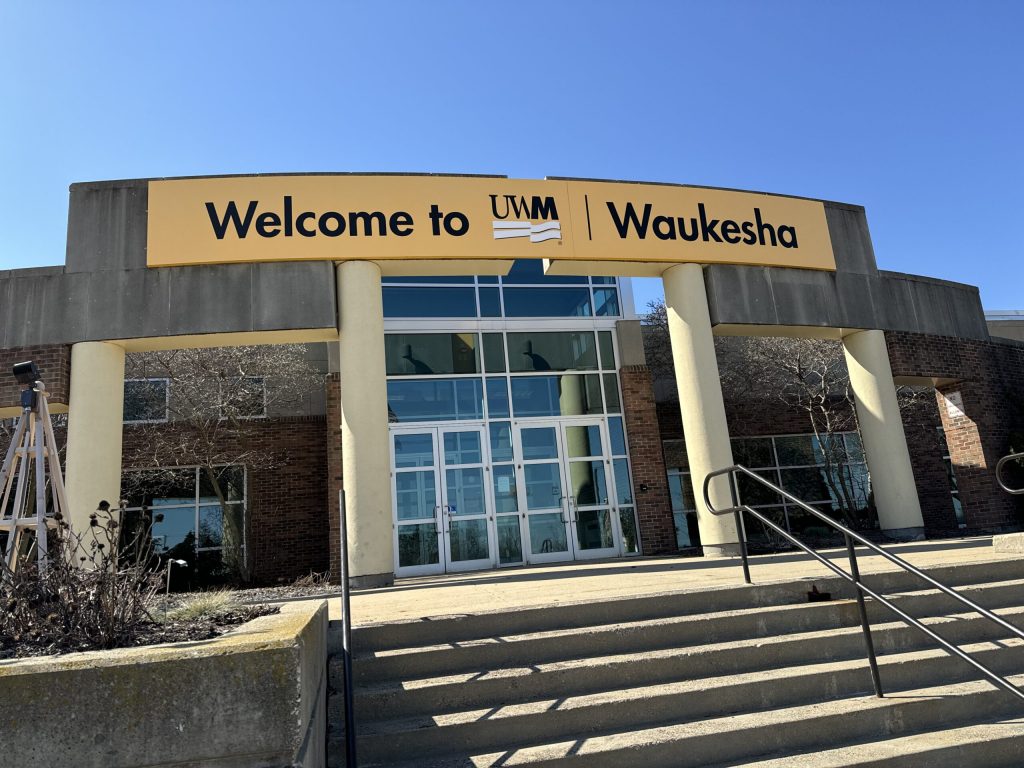 UW-Milwaukee at Waukesha campus is seen here on Monday, March 11, 2024. Evan Casey/WPR