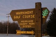 Warnimont Golf Course sign. Photo taken Jan. 8, 2025 by Graham Kilmer.