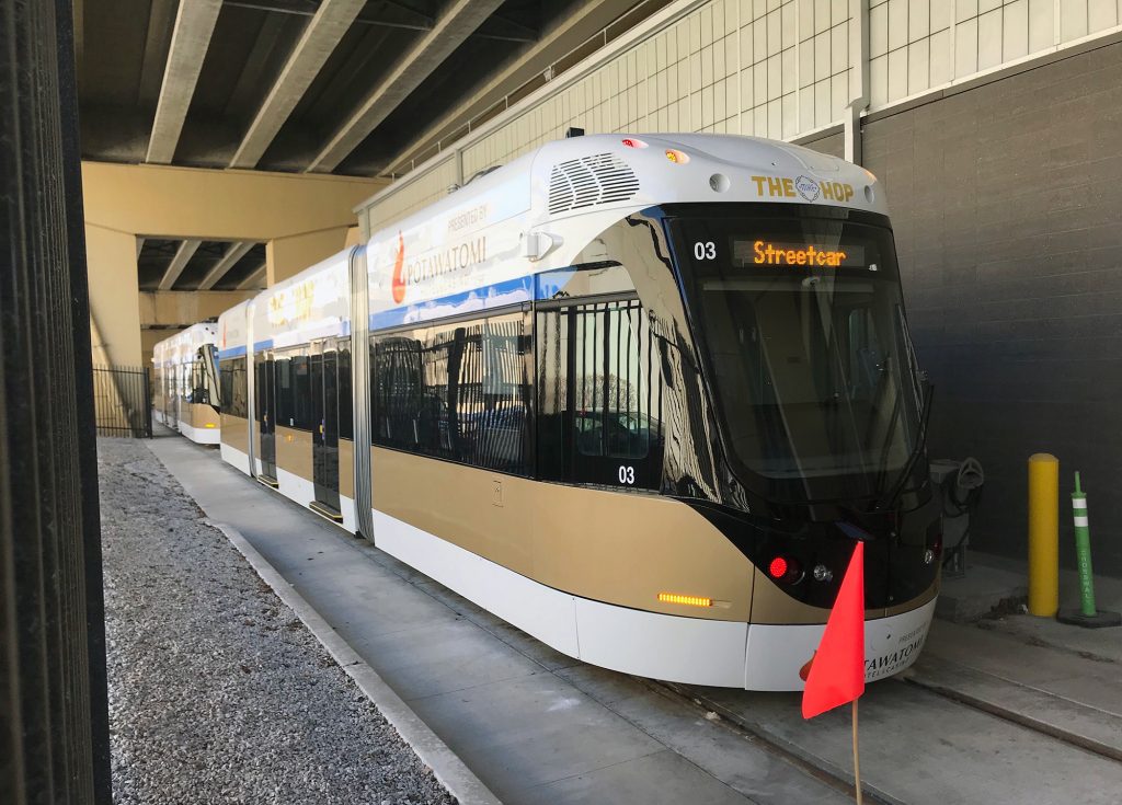 The Hop streetcar in Milwaukee. Corri Hess/WPR