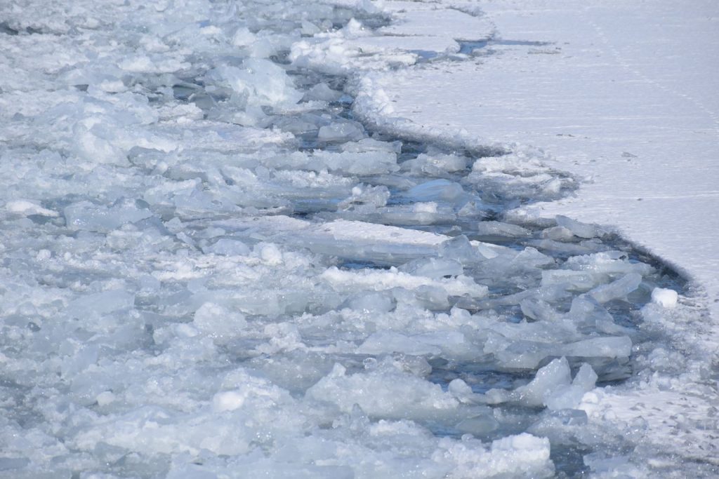 Ice on Lake Superior near Bayfield on Feb. 11, 2023. Danielle Kaeding/WPR