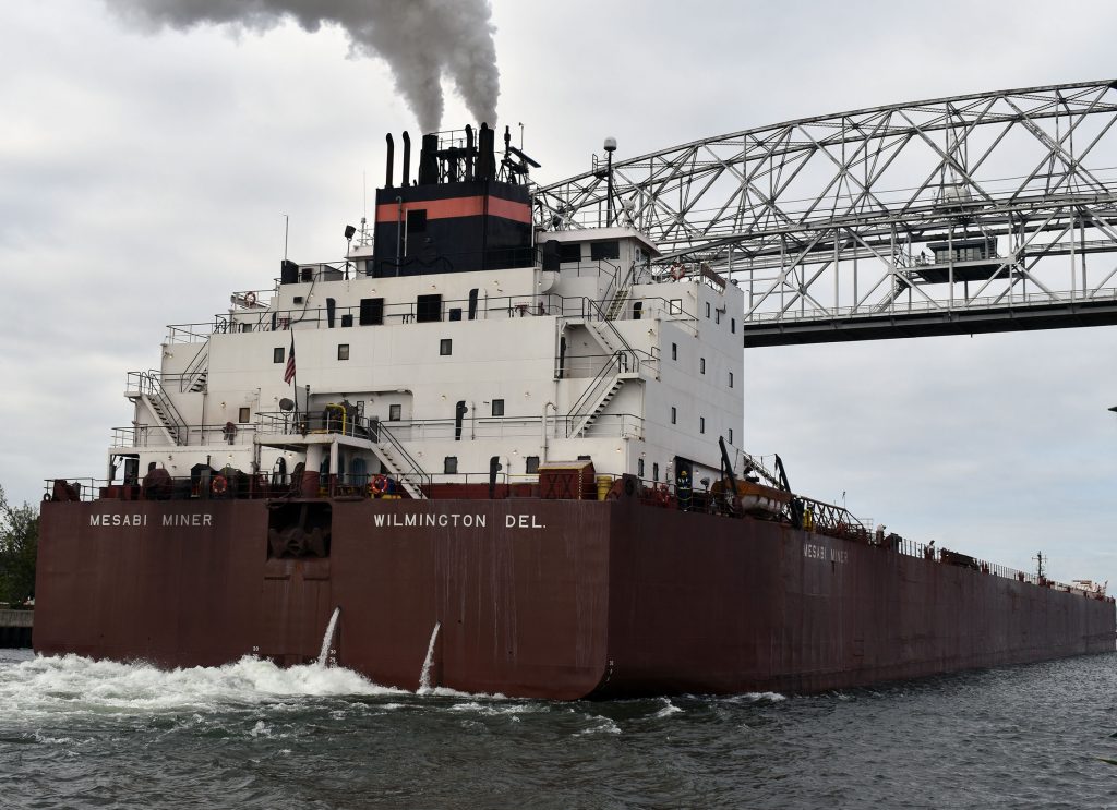 The Mesabi Miner comes into the Duluth-Superior harbor on Tuesday, Sept. 6, 2022.  Danielle Kaeding/WPR