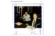 Danny Wilber (left) shackled. Image from court records.