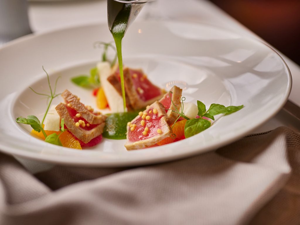 Bacchus-Tuna Crudo. Photo courtesy of The Bartolotta Restaurants.