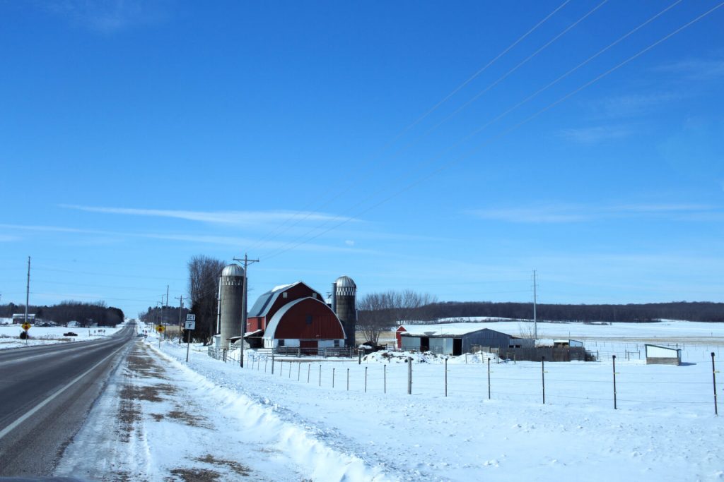 An Eau Claire County farm. (Photo by Henry Redman/Wisconsin Examiner)