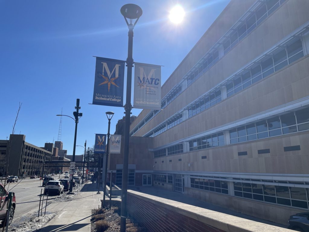 Milwaukee Area Technical College’s campus on Feb. 25, 2025. Nick Rommel/WPR