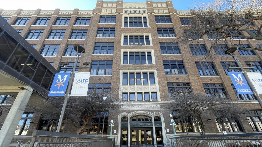 Milwaukee Area Technical College’s campus in downtown Milwaukee on Feb. 25, 2025. Nick Rommel/WPR