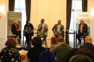 Wednesday's Wisconsin Future Panel included Anne Norman (left), Tina Chang, David Crowley, Cavalier Johnson and Jack Salzwedel.