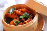 Tandoori chicken momos. Photo by Sophie Bolich.