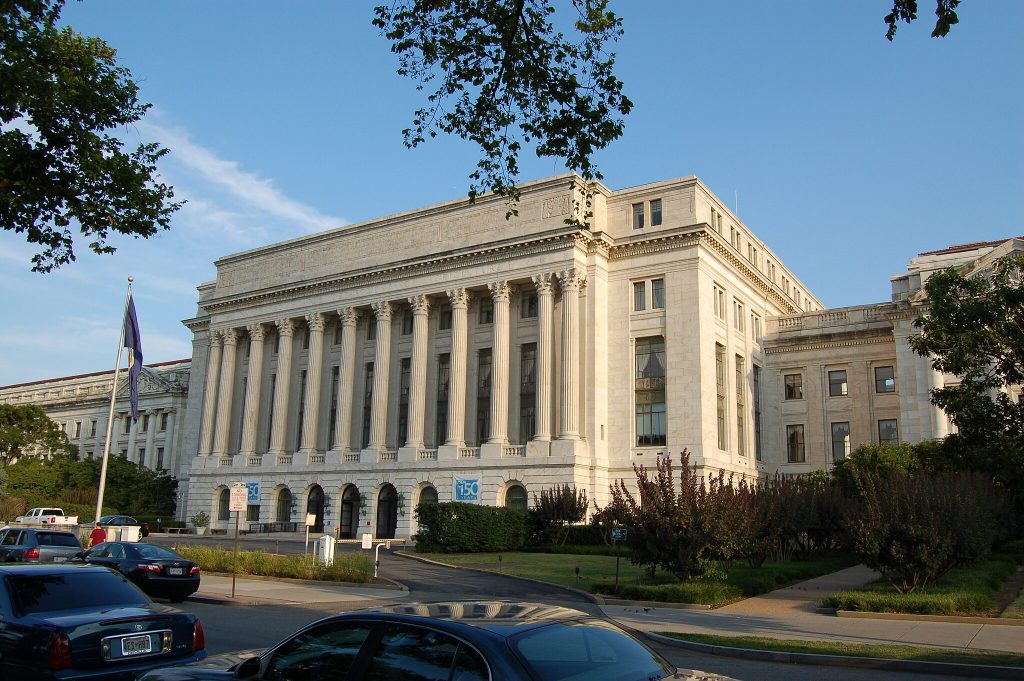 United States Department of Agriculture building. Photo by Michael Kranewitter, CC BY-SA 3.0 , via Wikimedia Commons