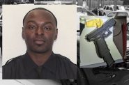 Juwon Madlock and a Glock with machine gun modifier recovered from his residence. Photo of Madlock from MPD, photo of Glock from criminal complaint.