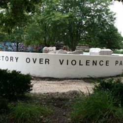 Photo of Bronzeville park during its reconstruction.

Photo taken August 27th, 2020 by Jeramey Jannene. All Rights Reserved. — Victory Over Violence Park