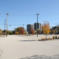 Harley-Davidson Headquarters Parking Lot. Photo taken Oct. 22, 2022 by Jeramey Jannene. All Rights Reserved.