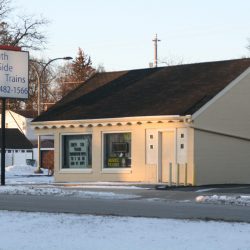 Southside Trains, 3979 S. Howell Ave.. Photo taken Jan. 10, 2022 by Jeramey Jannene. All Rights Reserved.
