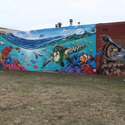 Mural on 5264-5278 N. 35th St. - Carter's Christian Academy. Photo taken March 12, 2021 by Jeramey Jannene. All Rights Reserved.