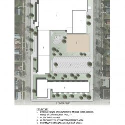 MPS' site plan for Malcolm X Academy site. Site plan courtesy of MPS.