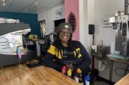 Rosha Brister, owner of Style Pop Cafe. Photo taken April 8, 2025 by Sophie Bolich.