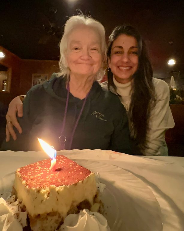 Sharon Dixon and Jessica Fenner celebrate Dixon’s birthday in January of 2025. Photo courtesy Jessica Fenner