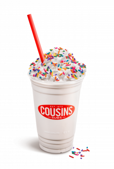 Cupcake Shake. Photo courtesy of Cousins Subs.