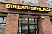 Dollar General at 627 W. Historic Mitchell St. Photo taken April 2, 2025 by Sophie Bolich.