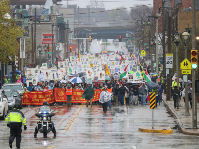 Through The Rain, Thousands March For Immigrant Rights