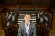 Organist James Kennerley. Photo by Tim Greenway.