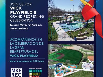 Milwaukee Recreation to Hold Grand Reopening Ceremony for Newly Renovated Wick Playfield