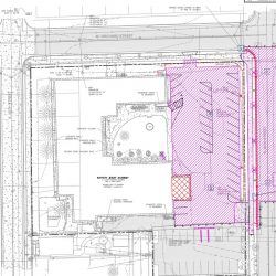 Nativity Jesuit Plaza Plan, current conditions.

Image by JSD.