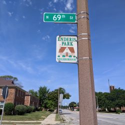 W. Lisbon Avenue passes through the Enderis Park neighborhood. Photo taken August 17th, 2020 by Carl Baehr.