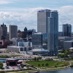 The Couture and US Bank Center. Photo by Jeramey Jannene.