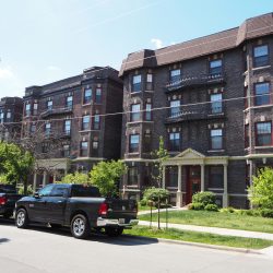 2821, 2813 and 2803 E. Belleview Pl.. Photo taken June 6th, 2021 by Jeramey Jannene. All Rights Reserved.