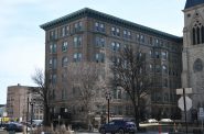 St. James Court Historic Apartments. Photo taken March 12, 2024 by Jeramey Jannene. All Rights Reserved.