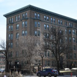 St. James Court Historic Apartments. Photo taken March 12, 2024 by Jeramey Jannene. All Rights Reserved.