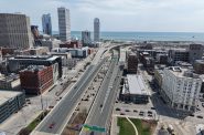 Interstate 794 between Downtown and the Historic Third Ward. Photo by Jeramey Jannene.