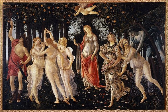 Botticelli - La Primavera. (Public Domain).