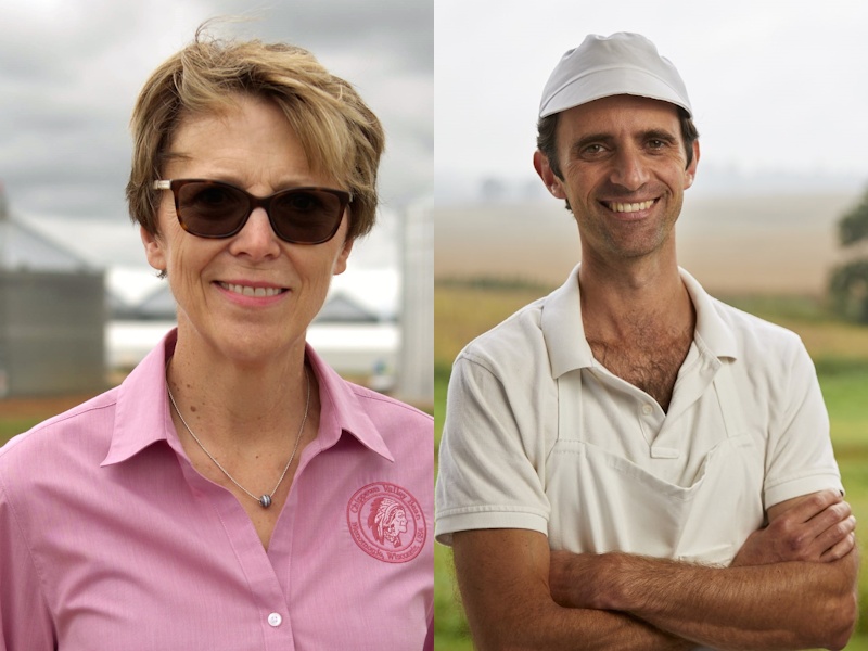 Cindy Brown and Andy Hatch. Photos from the Wisconsin Department of Agriculture, Trade and Consumer Protection.