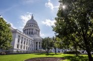 The Wisconsin State Capitol on Oct. 4, 2023, in Madison, Wis. Angela Major/WPR