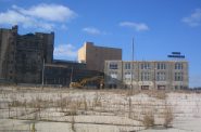 A shot of The Brewery before Zilber began rehabilitation and demolition work on much of the area. The area at this point was the decaying hulk of the former Pabst Brewery.

Photo taken by Jeramey Jannene on November 20th, 2006. All Rights Reserved.
